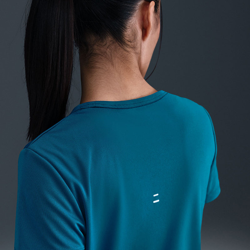 Nike Women's Tempo Swoosh Run Dri-Fit Short-Sleeve Running Top