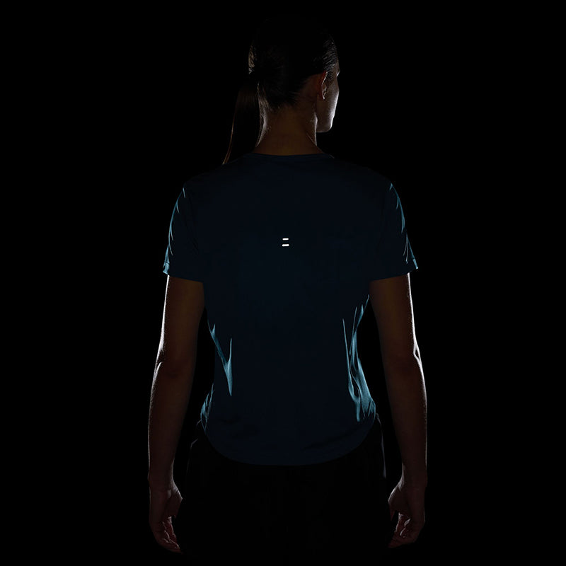 Nike Women's Tempo Swoosh Run Dri-Fit Short-Sleeve Running Top
