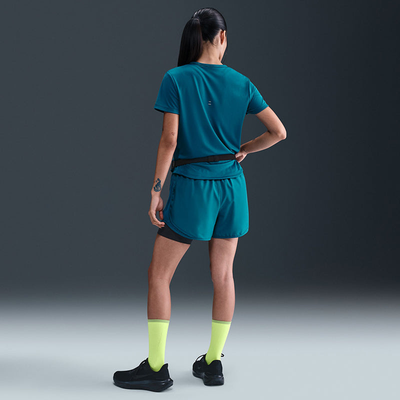 Nike Women's Tempo Swoosh Run Dri-Fit Short-Sleeve Running Top